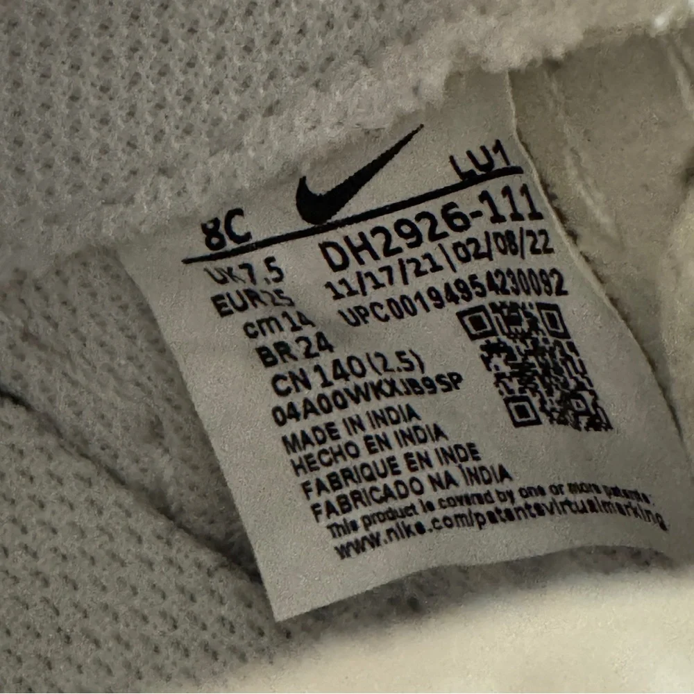 Nike ToddlerAir Force 1 Low LE‎ Triple White Sneakers Toddlers 8 DH2926-111